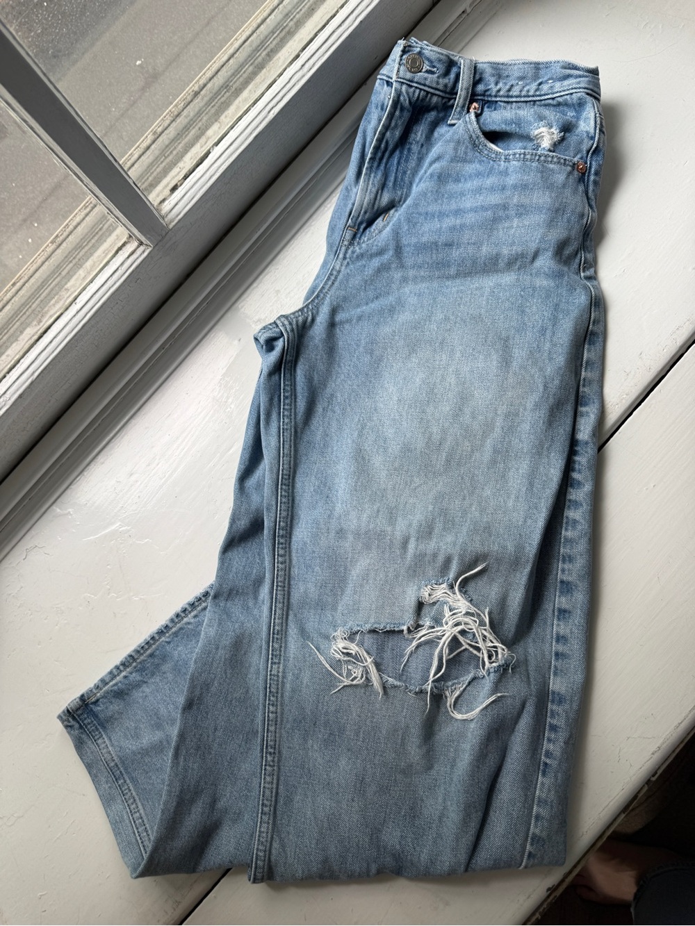 GAP High Rise Barrel Jeans Size 29 - Picture 2 of 5